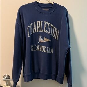 Abercrombie & Fitch Blue Crewneck Sweatshirt